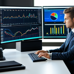 A professional data engineer in a modest business suit is seated at a desk in a modern, well-lit office. On a large monitor, complex real-time data streaming dashboards are displayed, showing intricate graphs and dynamic metrics. The engineer is looking intently at the screen, with one hand near a keyboard, conveying a focused and analytical expression. The background features a clean, organized workspace, reflecting a professional environment. fully clothed, appropriate attire, safe for work, perfect anatomy, correct proportions, natural pose, professional dress, well-formed hands, proper finger count, natural body proportions, high quality, studio lighting, professional photography, appropriate content.