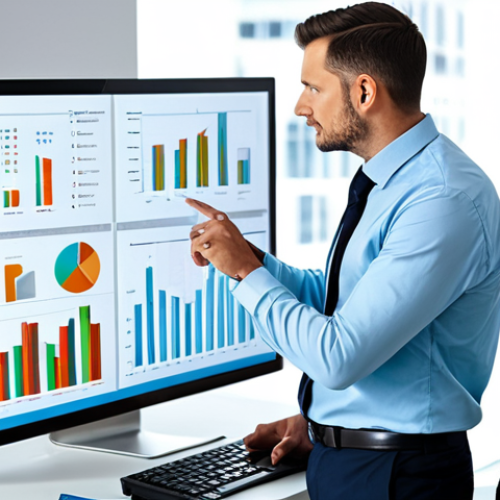 Home 27 **
"A data analytics consultant in a modern, brightly lit office, fully clothed in professional attire, analyzing charts and graphs on a large monitor, safe for work, appropriate content, perfect anatomy, correct proportions, natural pose, professional, family-friendly, demonstrating insights to colleagues in a business meeting, well-formed hands, proper finger count, natural body proportions."
**