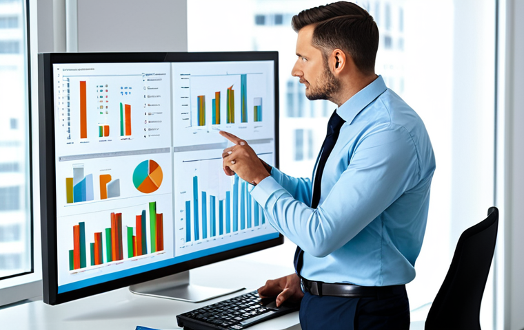 **
"A data analytics consultant in a modern, brightly lit office, fully clothed in professional attire, analyzing charts and graphs on a large monitor, safe for work, appropriate content, perfect anatomy, correct proportions, natural pose, professional, family-friendly, demonstrating insights to colleagues in a business meeting, well-formed hands, proper finger count, natural body proportions."
**
