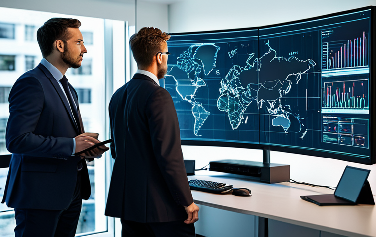 **
"A team of IT professionals in a brightly lit, modern office, examining network security diagrams on a large screen. They are fully clothed in appropriate business attire, discussing data protection strategies. The scene emphasizes collaboration and proactive cybersecurity measures. safe for work, appropriate content, professional setting, perfect anatomy, natural proportions, high resolution."
**