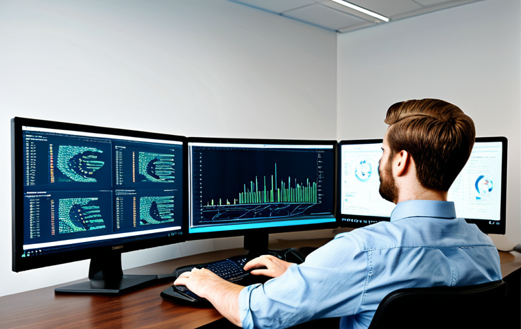 Data Analysis with Python**
"A professional data scientist, fully clothed in business casual attire, working at a desk with multiple monitors displaying Python code and data visualizations, modern office environment, appropriate content, safe for work, perfect anatomy, well-formed hands, proper finger count, natural pose, high quality, professional"
**
