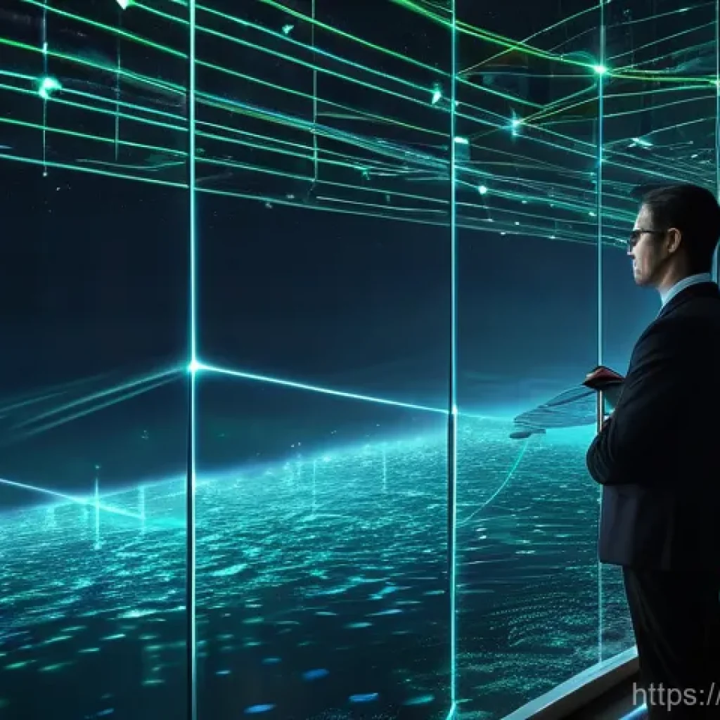 빅데이터 기술자와 데이터 처리 - **Prompt 1: The Data Navigator**
A futuristic scene depicting a skilled big data specialist, dre...